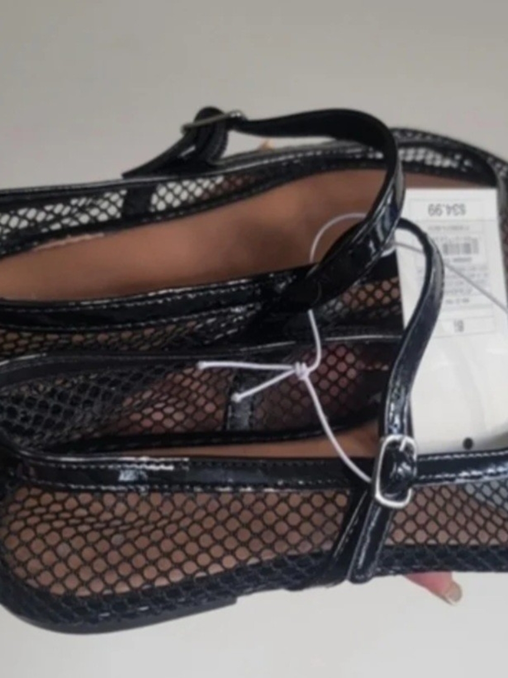 a new day Black Mesh Mary Jane Flats with Buckle - Picture 10 of 10